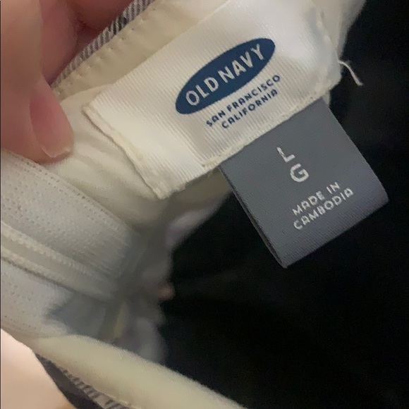 Old Navy plaid smocked dress in purple and white L - Picture 7 of 10